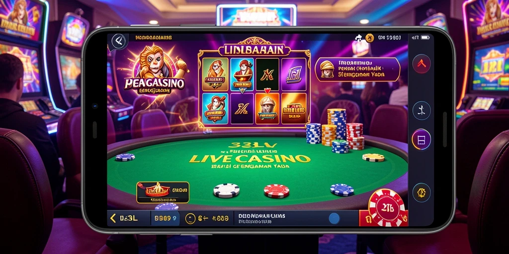 Screenshot gameplay Live Casino 33L yang menampilkan dealer dan suasana permainan.