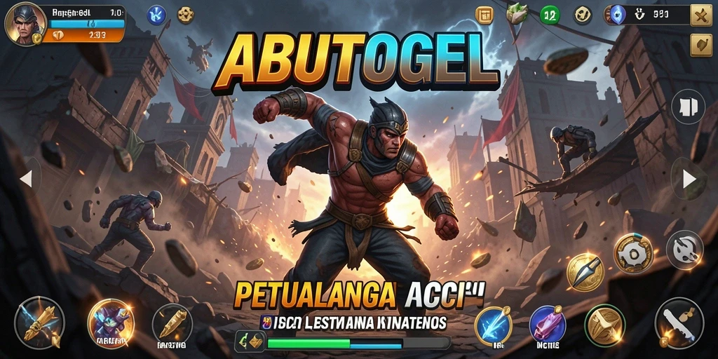 Tampilan aksi seru dalam gameplay ABUTOGEL