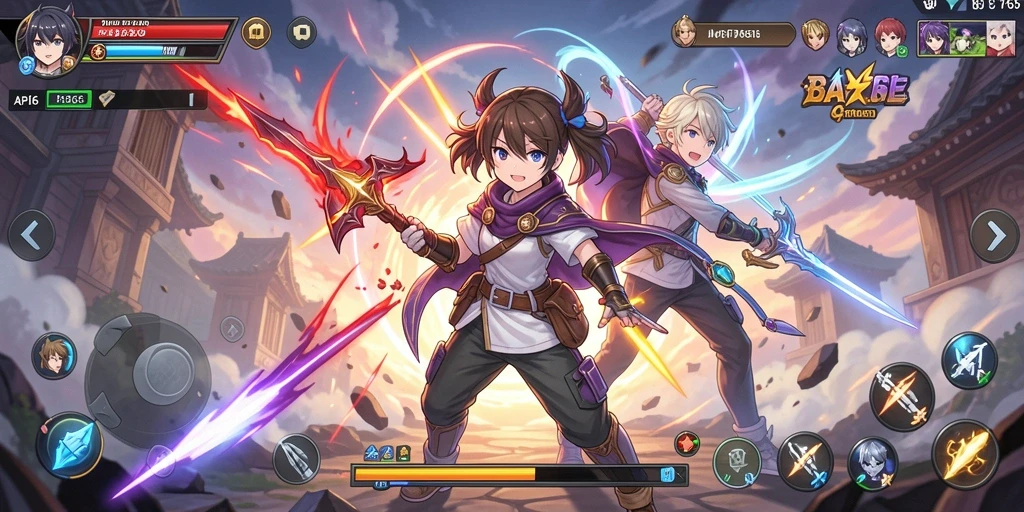 Tampilan gameplay yang menakjubkan dari API66 dengan aksi anime.