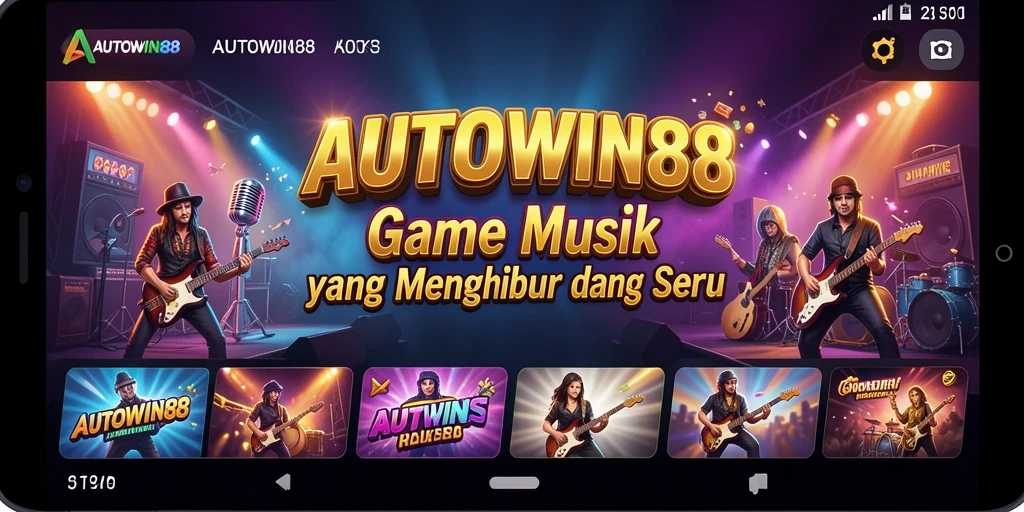 Tampilan in-game AUTOWIN88 yang menarik dan interaktif dengan gameplay musik.