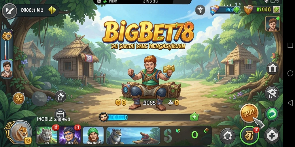 Tampilan gameplay BIGBET78 yang mengasyikkan dan penuh warna.