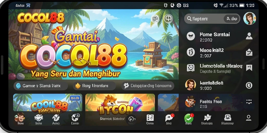 Tampilan seru gameplay COCOL88 dengan grafis menarik.