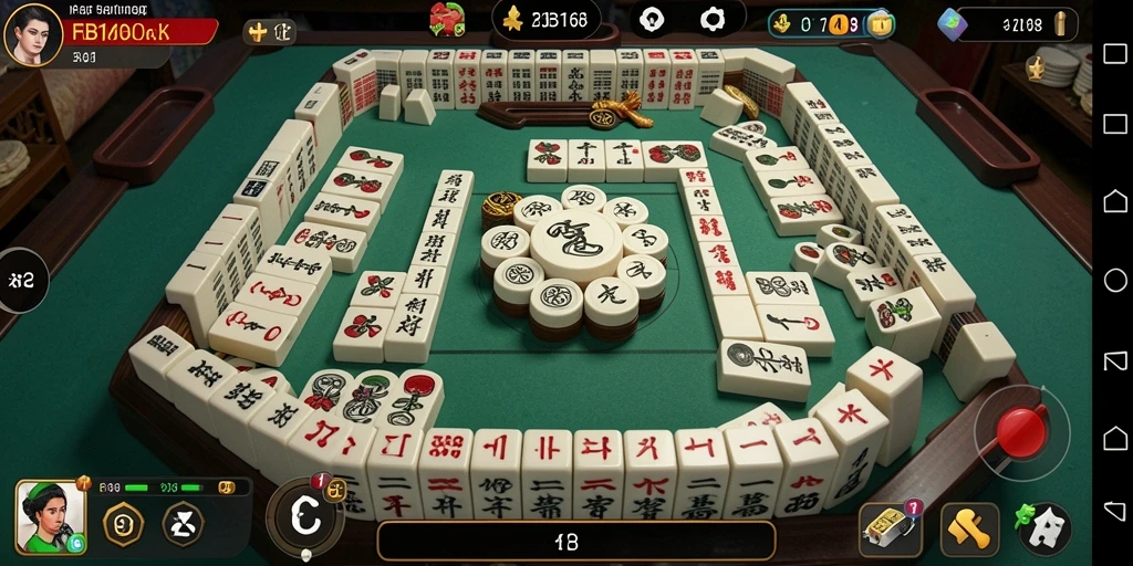 Tangkapan layar dari gameplay Mahjong yang seru di FB168.