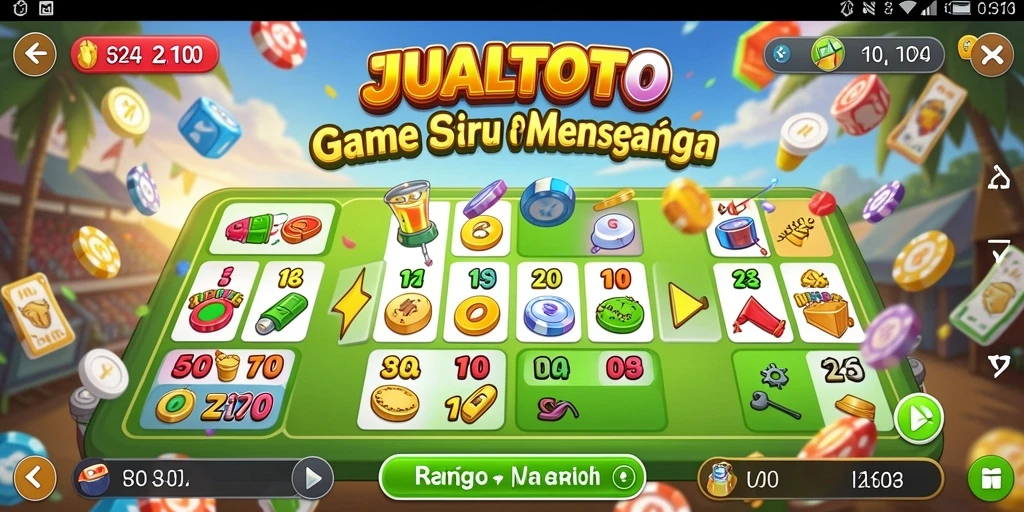Screenshot gameplay JUALTOTO menampilkan keseruan bermain Bingo.