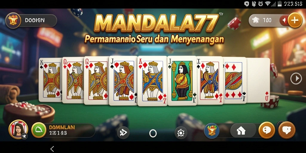 Tampilan gameplay MANDALA77 yang seru dan interaktif.