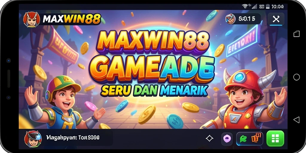 Screenshot gameplay <strong>MAXWIN88</strong> menunjukkan aksi arcade yang mendebarkan.