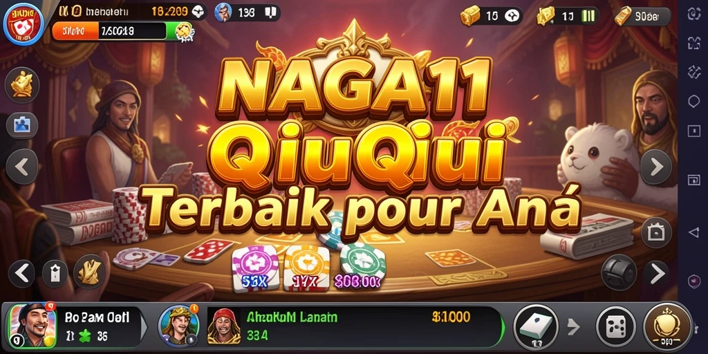 Screenshot gameplay NAGA11 menunjukkan keseruan permainan QiuQiu.