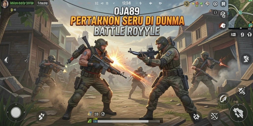 Screenshot OJA89 menampilkan aksi mendebarkan dalam pertempuran Battle Royale.