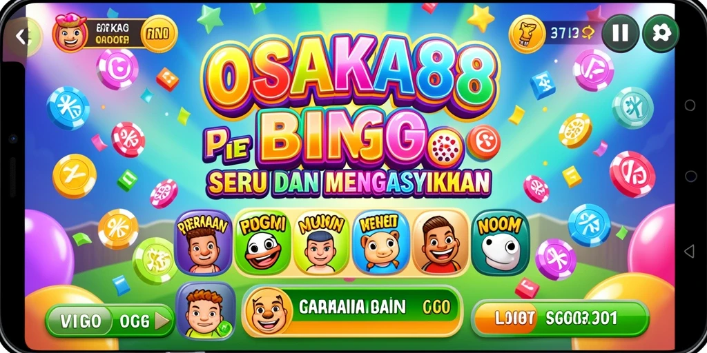 Screenshot gameplay OSAKA88 menampilkan suasana Bingo yang seru.
