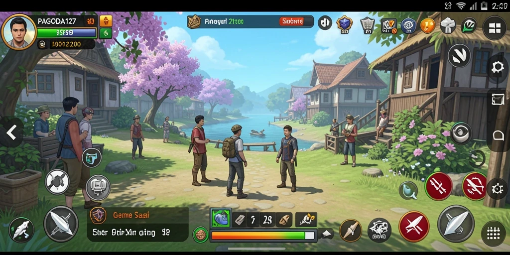 Screenshot utama PAGODA127 menampilkan gameplay yang ceria dan menarik.