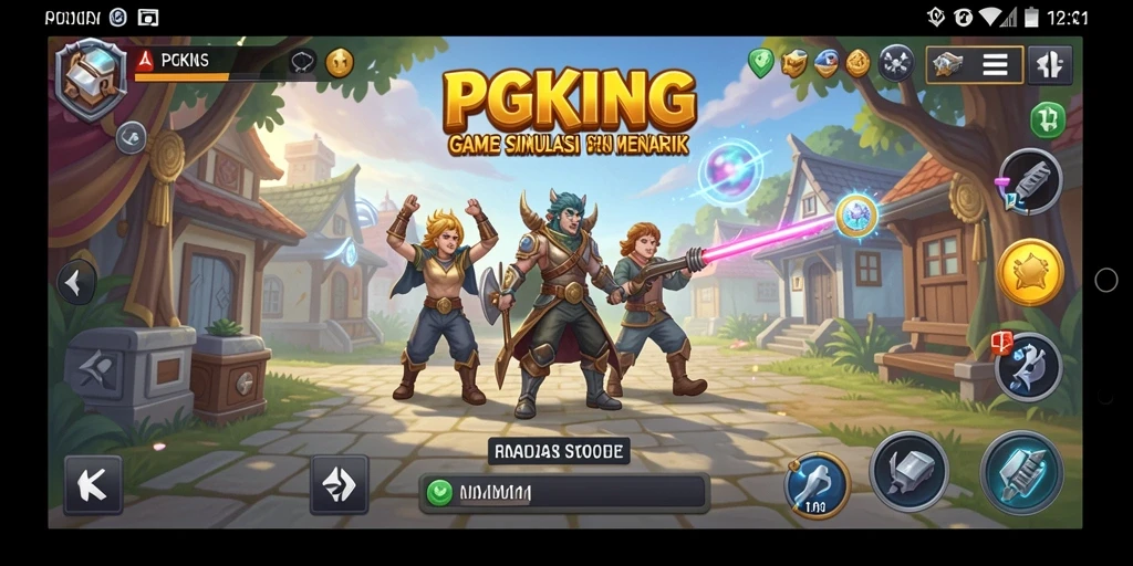 Tampilan gameplay PGKING yang menarik dan seru.