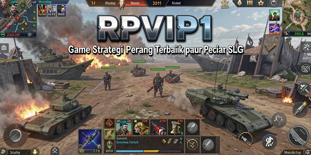 Tampilan gameplay RPVIP1 menampilkan strategi dan pertempuran seru.