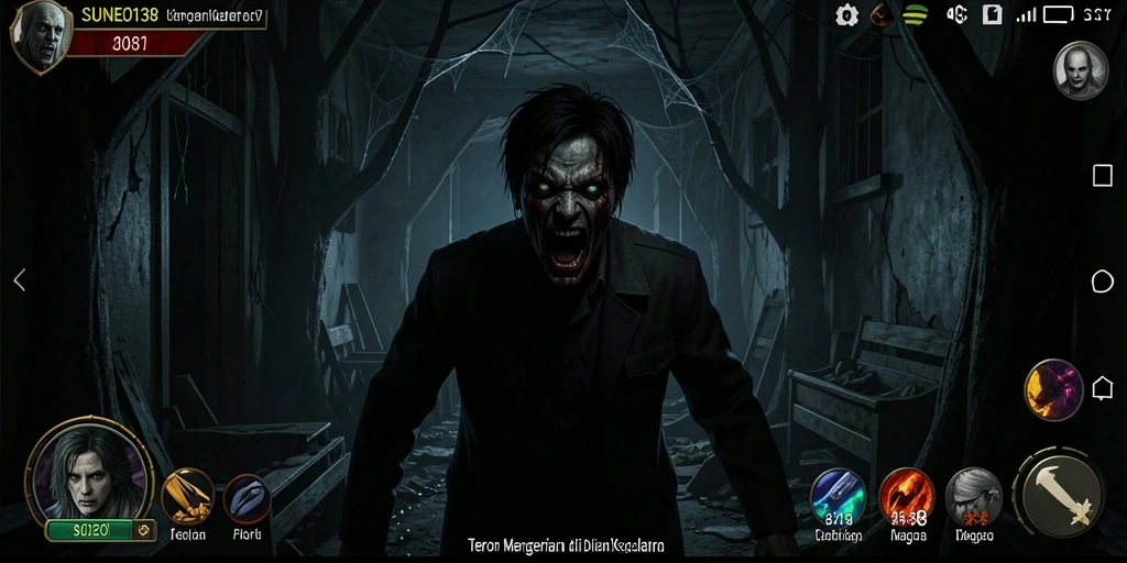 Tampilan menegangkan dari gameplay SUNEO138 yang penuh kengerian.