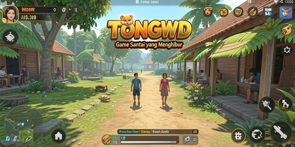 Tampilan gameplay TONGWD yang menarik dan menyenangkan